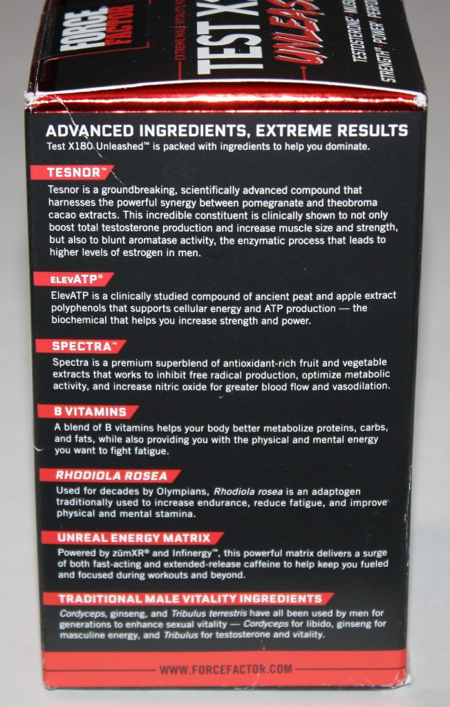 Test X180 Unleashed – Boost Test & Maximize Muscle & Strength 90 Caps Exp 01/26