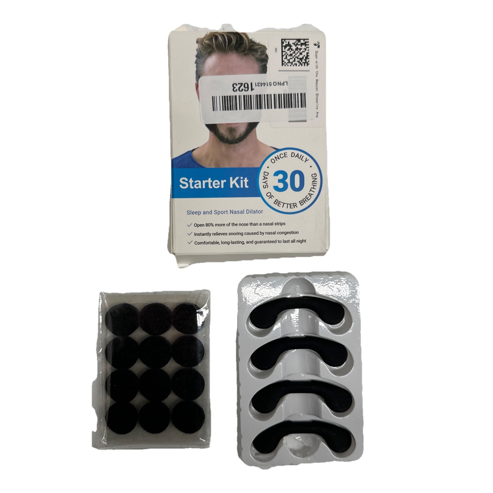Magnetic Nasal Breathing Dilator Nose Clip Kit Sleep Anti-Snoring Aid