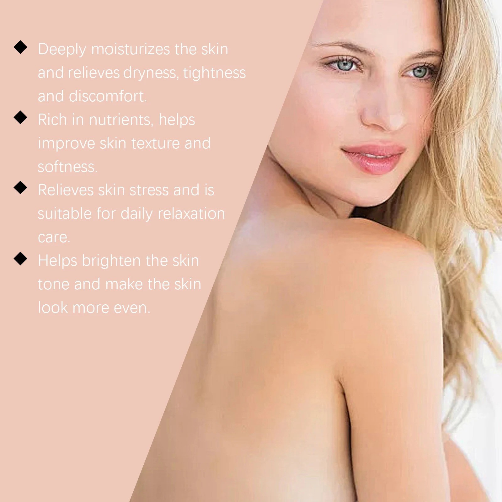 1Bottle Organic Golden Castor Oil Roll-On with Rose Quartz for Skin,Hair&Wrinkle