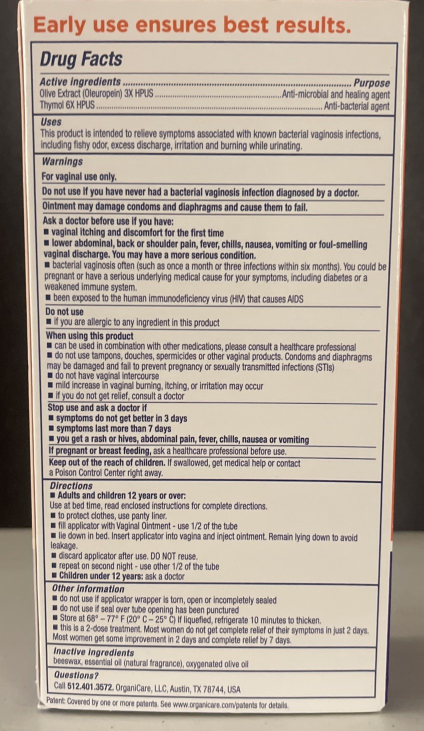 FemiClear Homeopathic Bacterial Vaginosis Symptoms 2-Day Dose EXP: 5/8/2026
