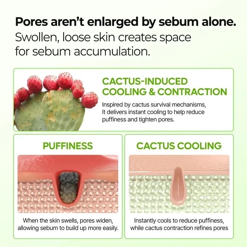 2 PCS-Dr.Melaxin Cactox Pore Relief Balm Cactus Cooling, Tightening, Skin Repair