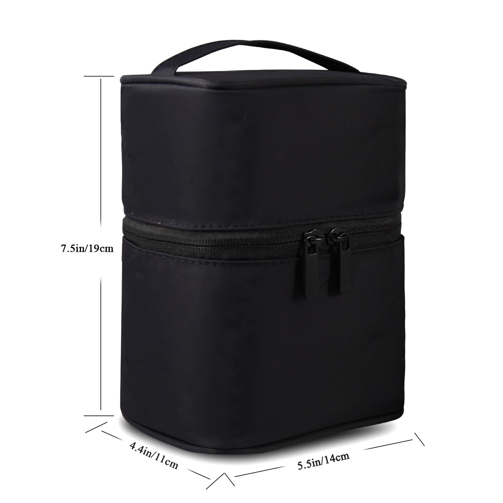 Makeup Brush Organizer Makeup Bag Brushes Set Case 7.5×5.5×4.4 Inch Professio…