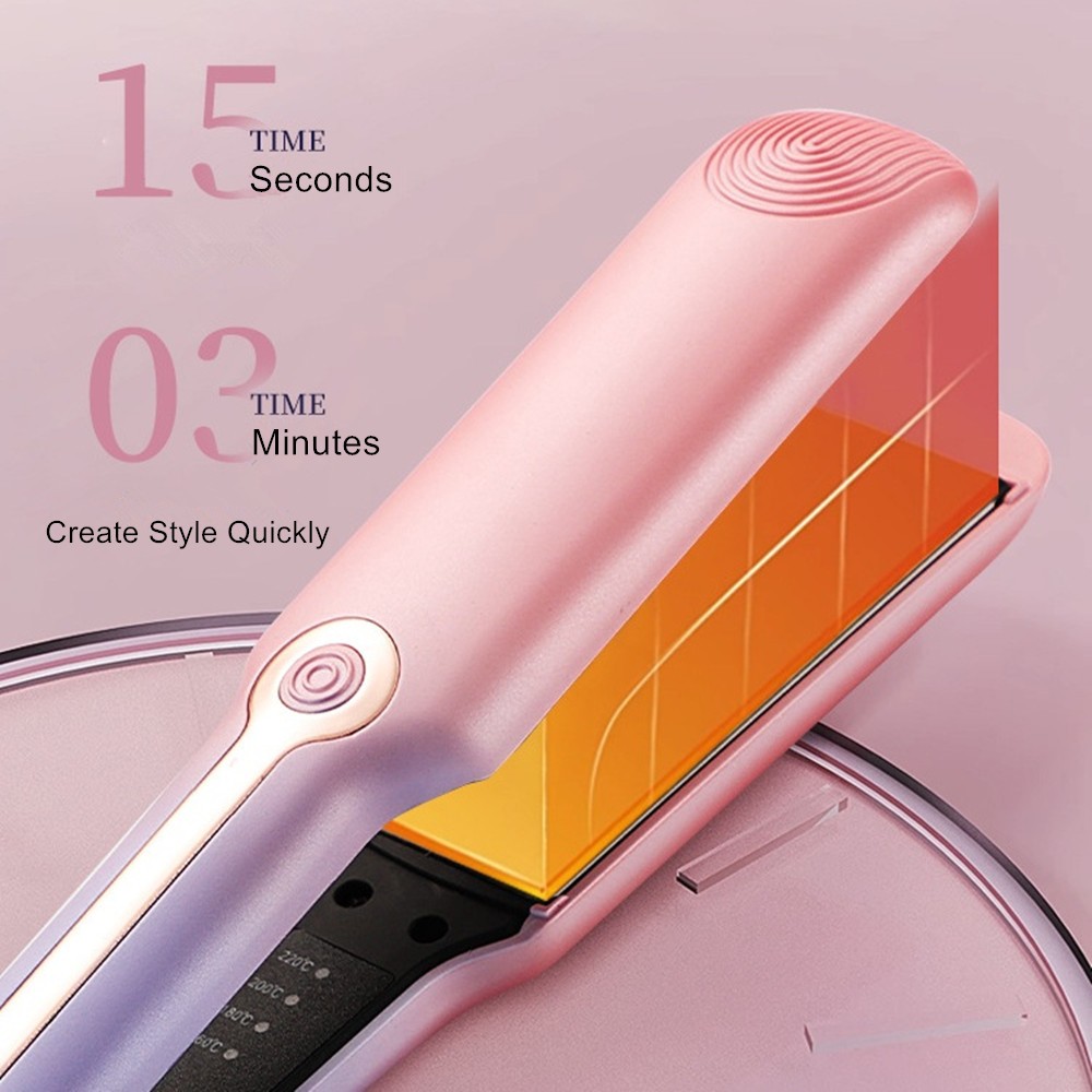 Flat Portable Hair Iron Hair Straightener Curler Professional Hair Irons Ceramic
