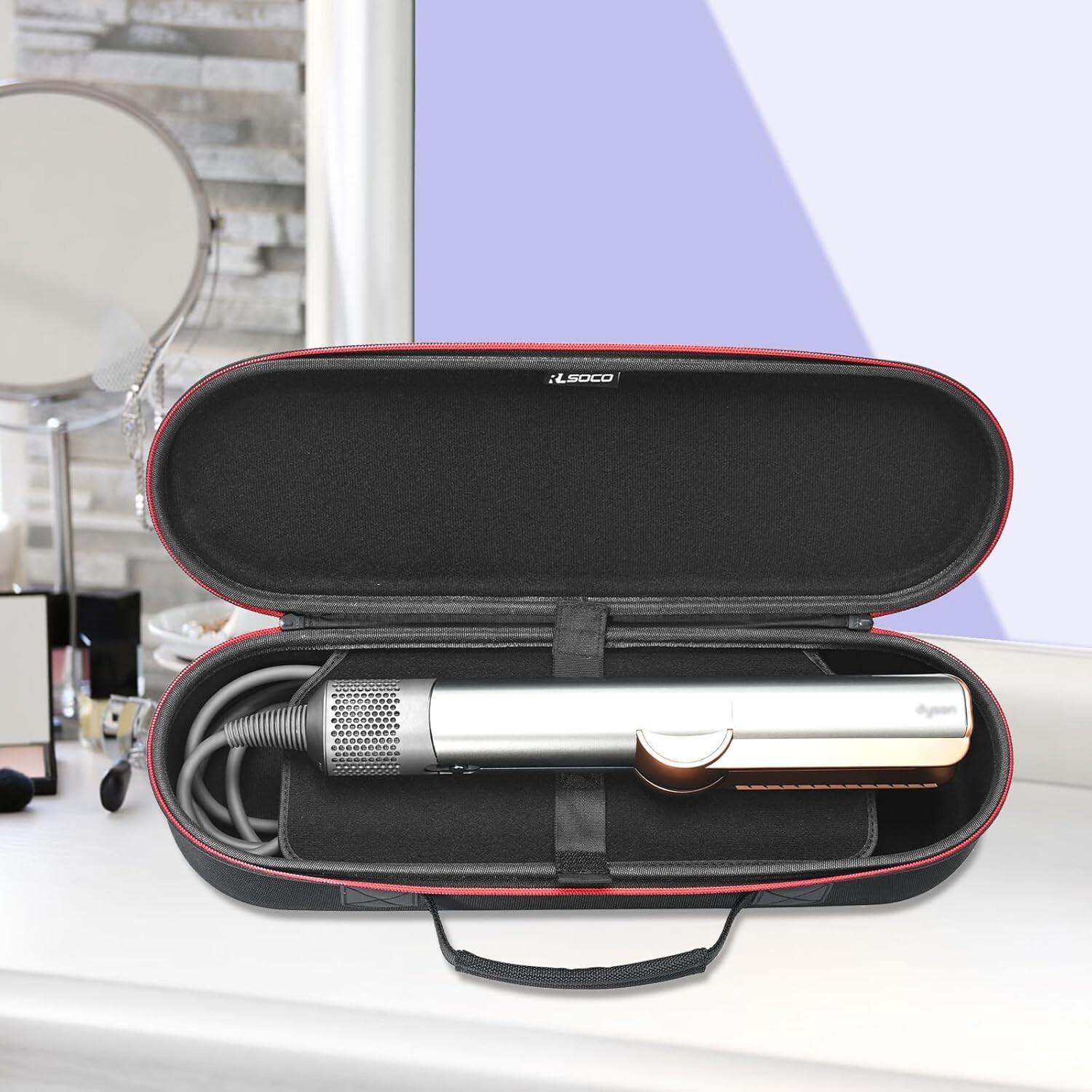 Travel Case for Dyson Airstrait & Corrale Straightener – Water-Resistant Design
