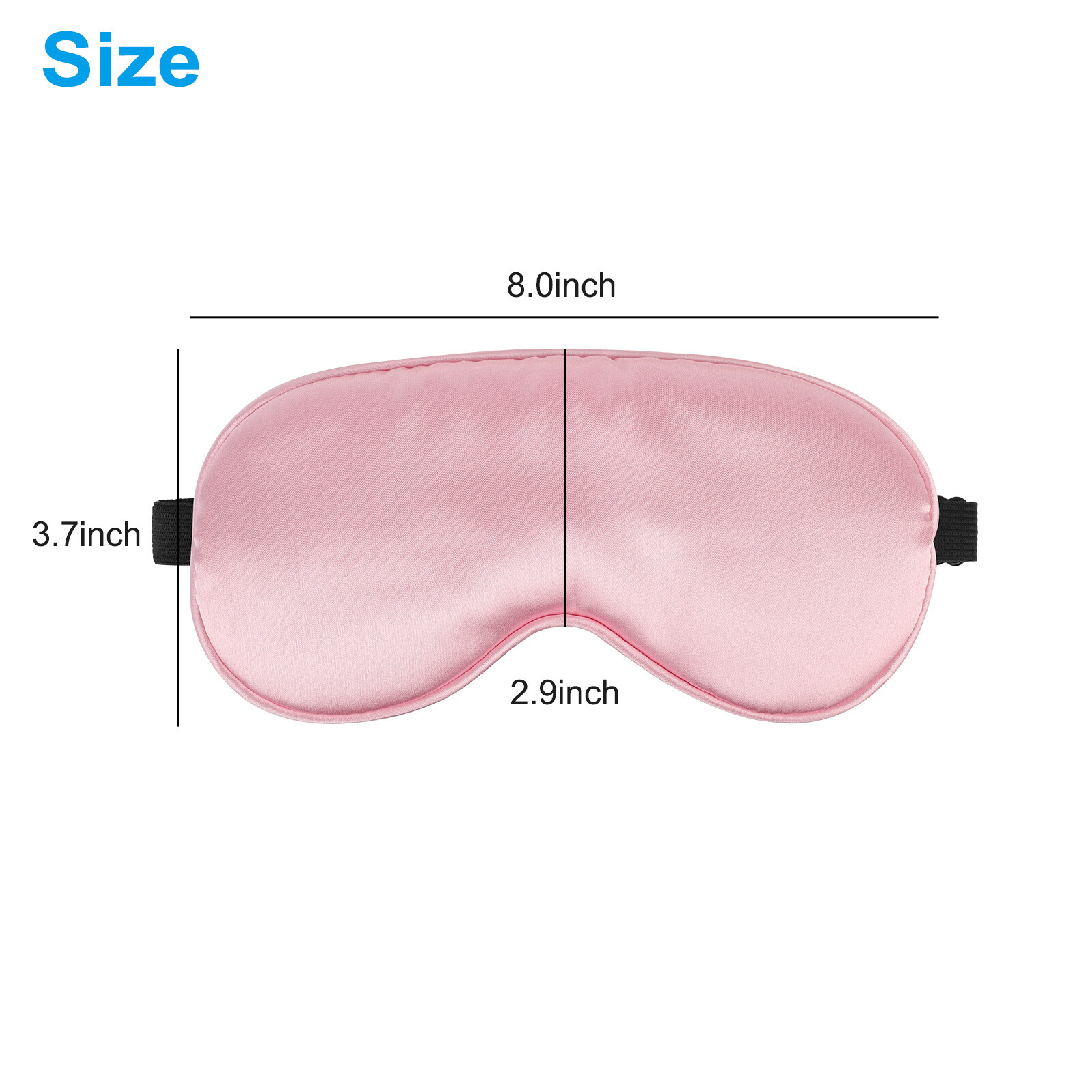 3Pcs Travel Silk Eye Mask Sleeping Soft Padded Shade Cover Blindfold for Women