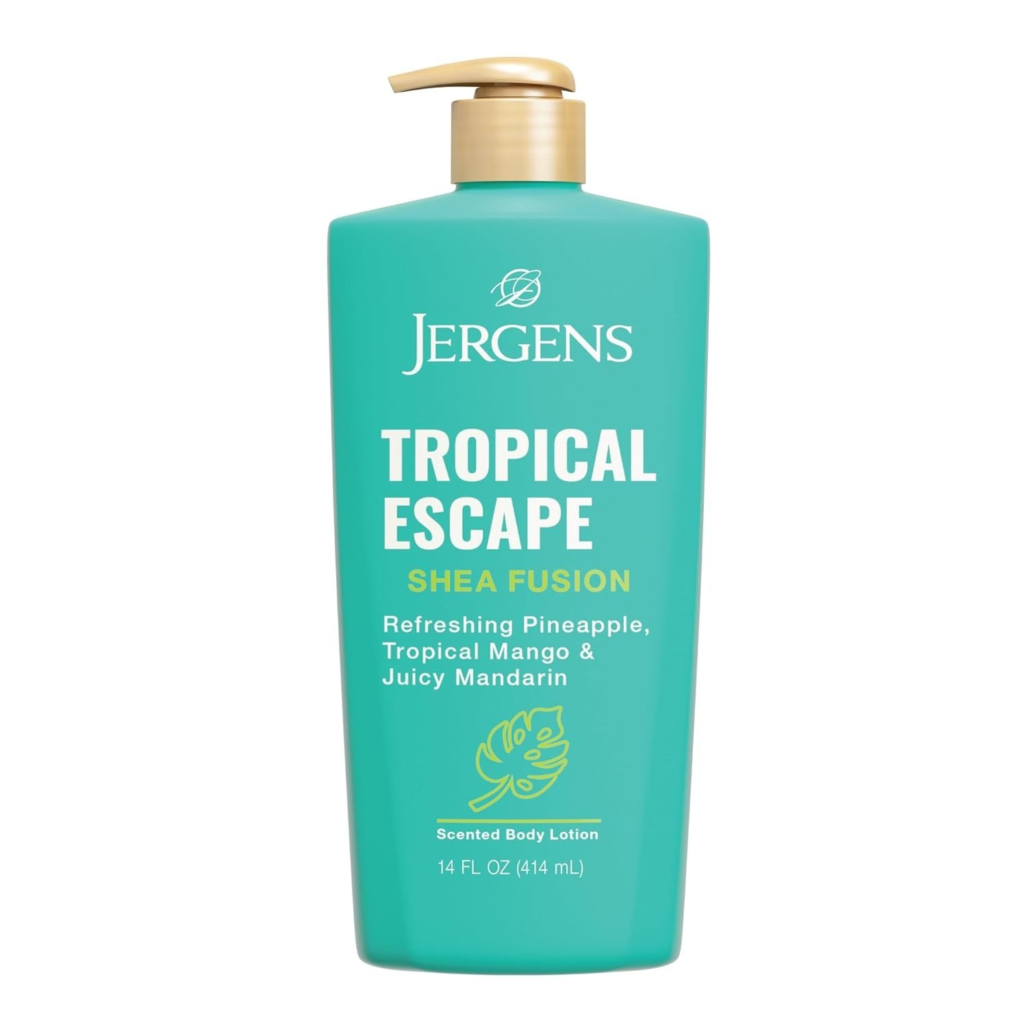 Jergens Shea Fusion Tropical Escape Body Lotion, Moisturizer with Shea Butter &