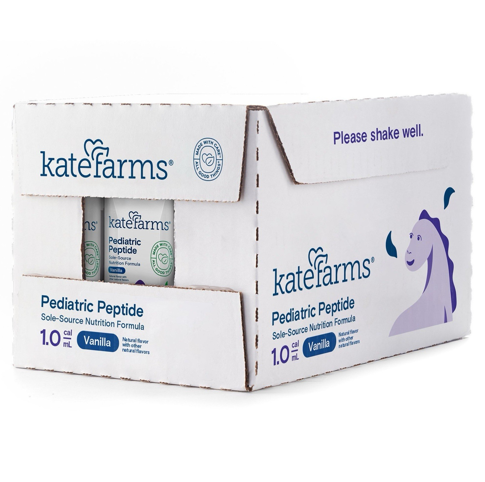 Kate Farms Pediatric Peptide 1.0 Vanilla Shake 8.45 fl oz Gluten-Free Organic