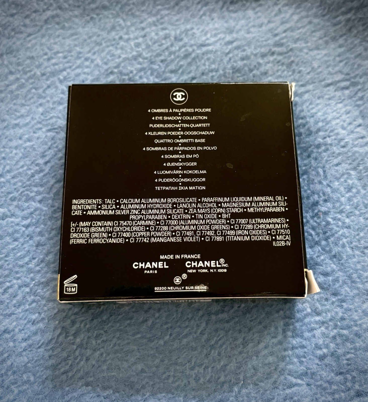 NIB Chanel Les 4 Ombres 14 MYSTIC EYES Eyeshadow Quad VINTAGE Round Pan France