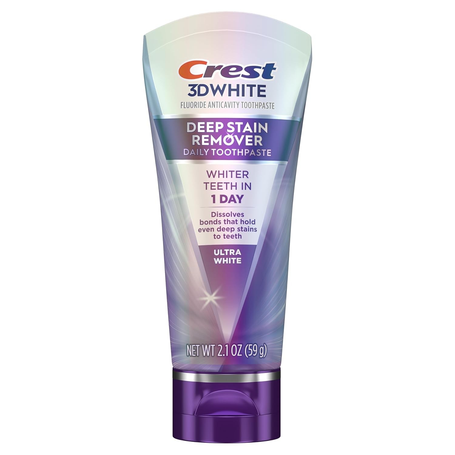 Crest 3DWhite Brilliance Deep Stain Remover Ultra White Toothpaste – 2.1oz