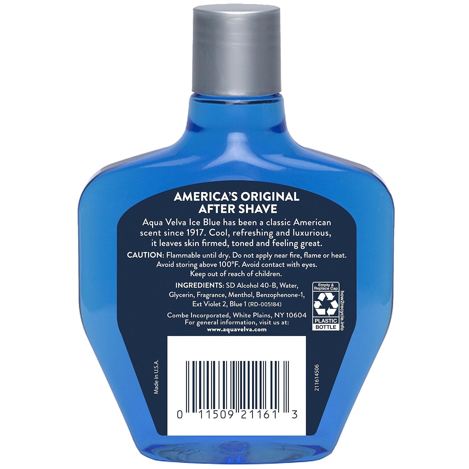 Aqua Velva After Shave, Classic Ice Blue, Soothes, Cools, and Refreshes Skin, 7