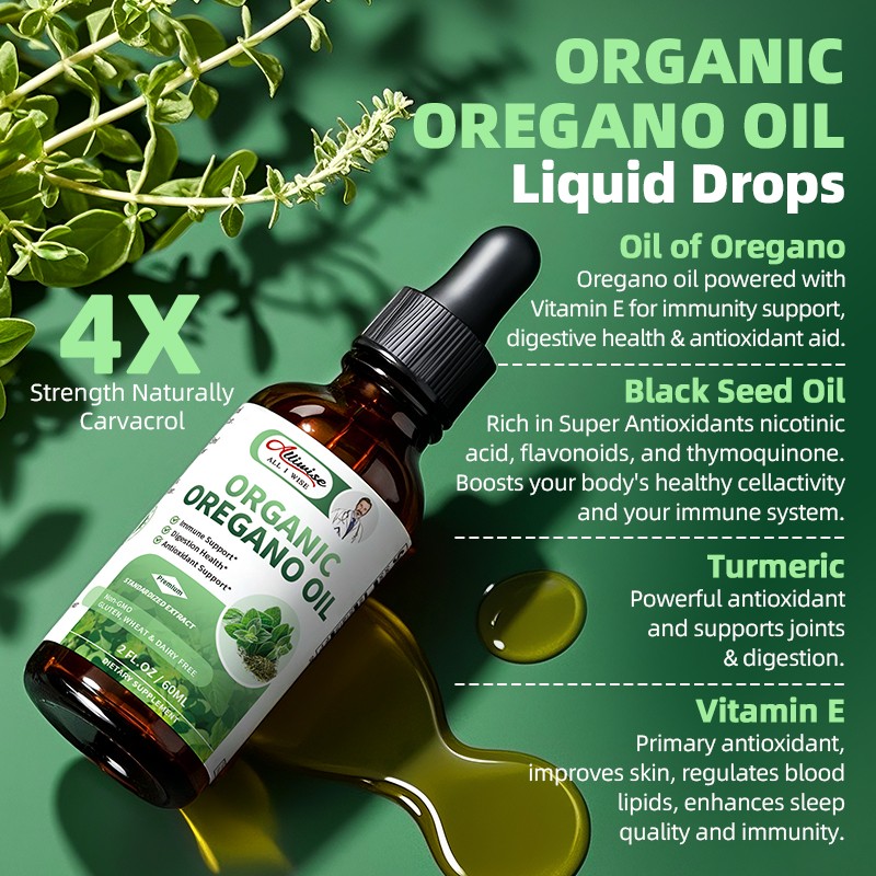 Oil of Oregano Drops 60ml with Black Seed Oil | Immune Support & Antioxidant