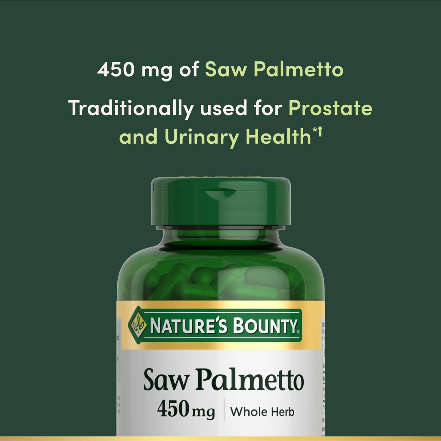 Nature’s Bounty Saw Palmetto 250 Count Herbal Supplement For Men’s Health