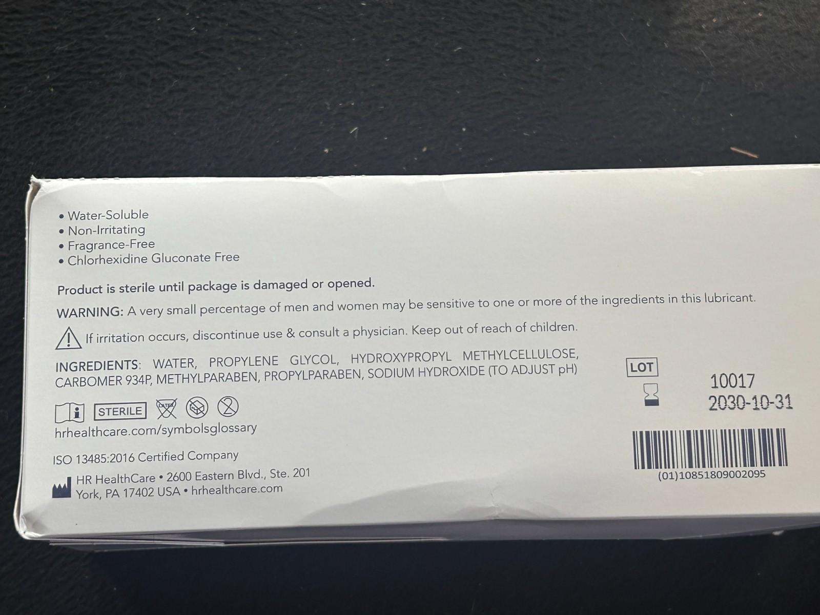 144 HR One Shot Lubricating Jelly Sterile 5g Individual Packet # 209 (11/2030)