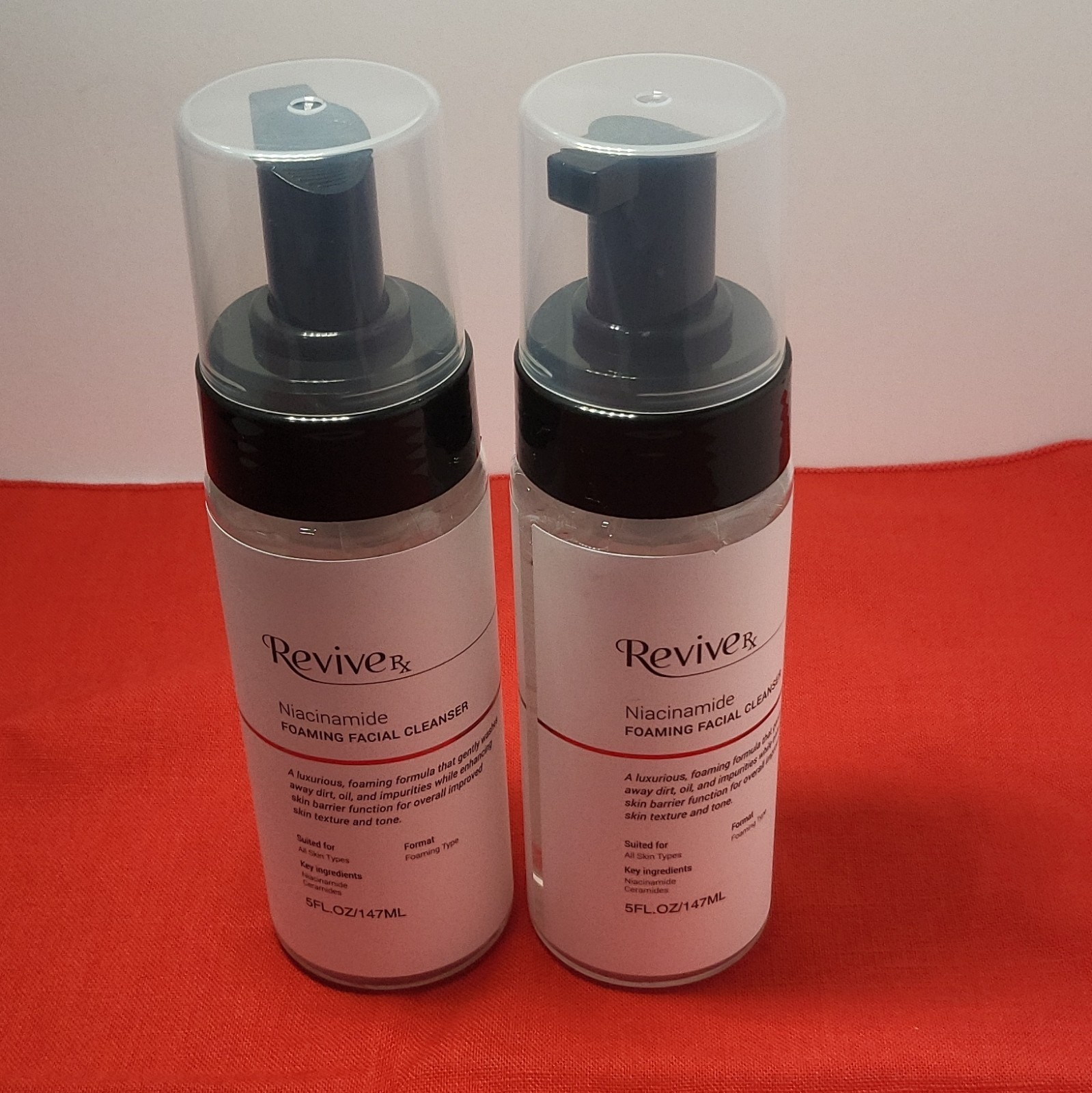 RéVive Niacinamide Foaming Facial Cleanser Foam 5 fl oz Unscented 2 Pack