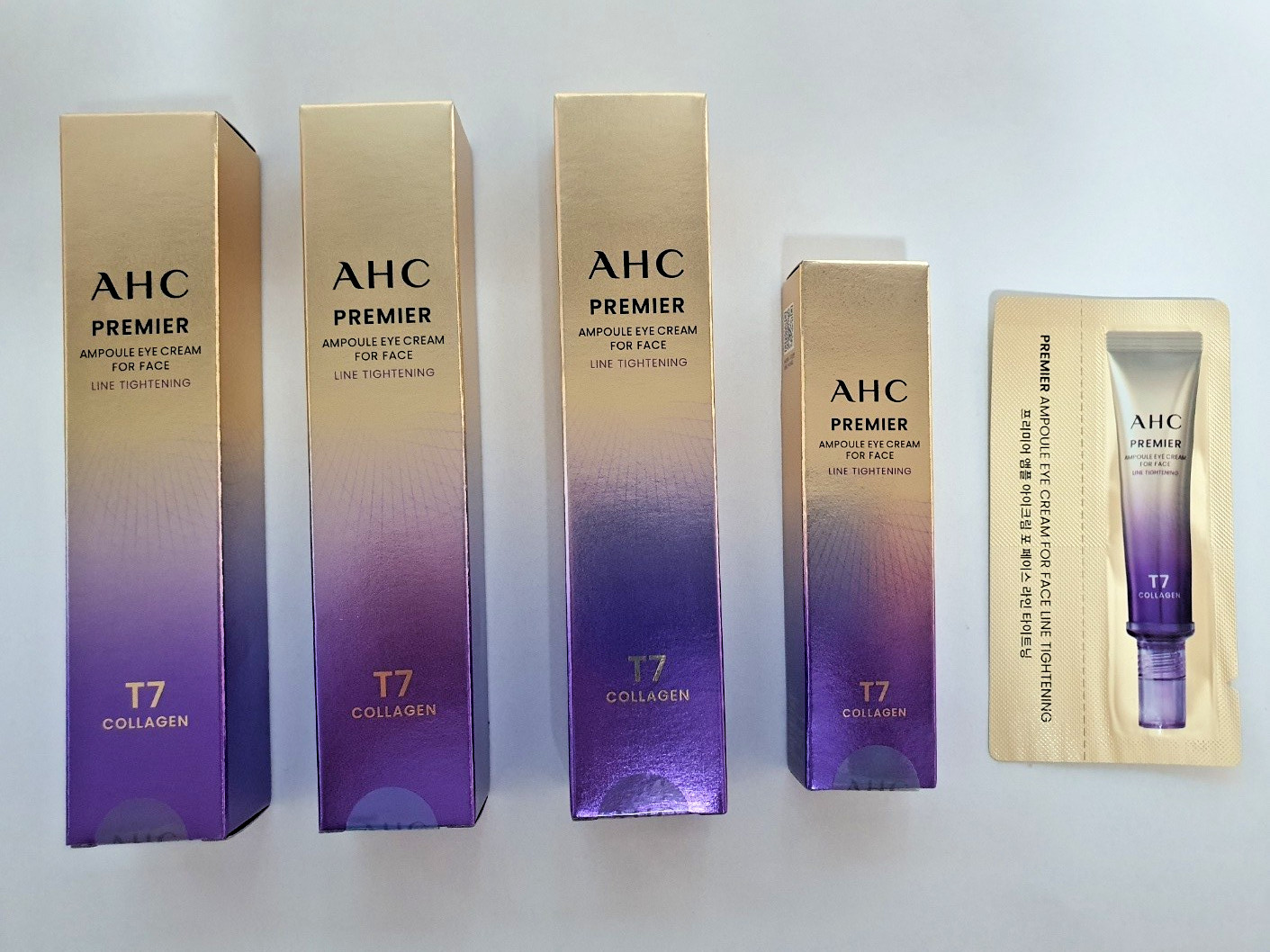 [Massive Set] AHC Premier Eye Cream 40ml x3 + 12ml + 1ml Gift K-Beauty Genuine
