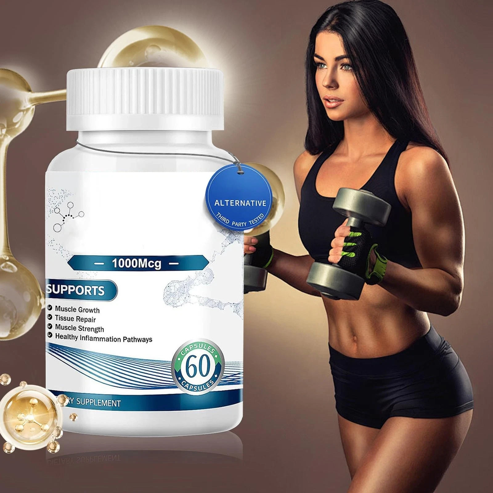 BCP 157 Collagen Peptides Dietary Supplement 1000 mcg 60 Count