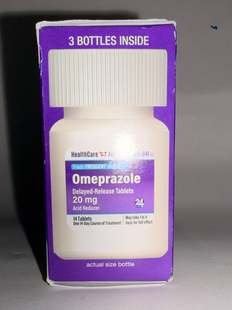 Omeprazole 20 Mg 42 Delayed-Release Acid Reducer Capsules Exp 09/2026