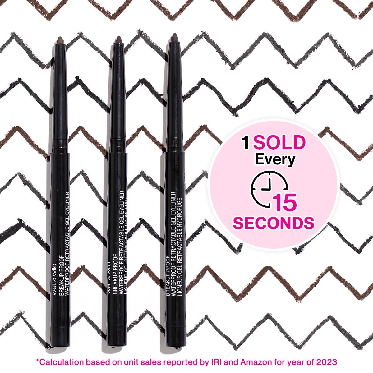wet n wild Breakup Proof Gel Eyeliner – Dark Brown, 16H Waterproof