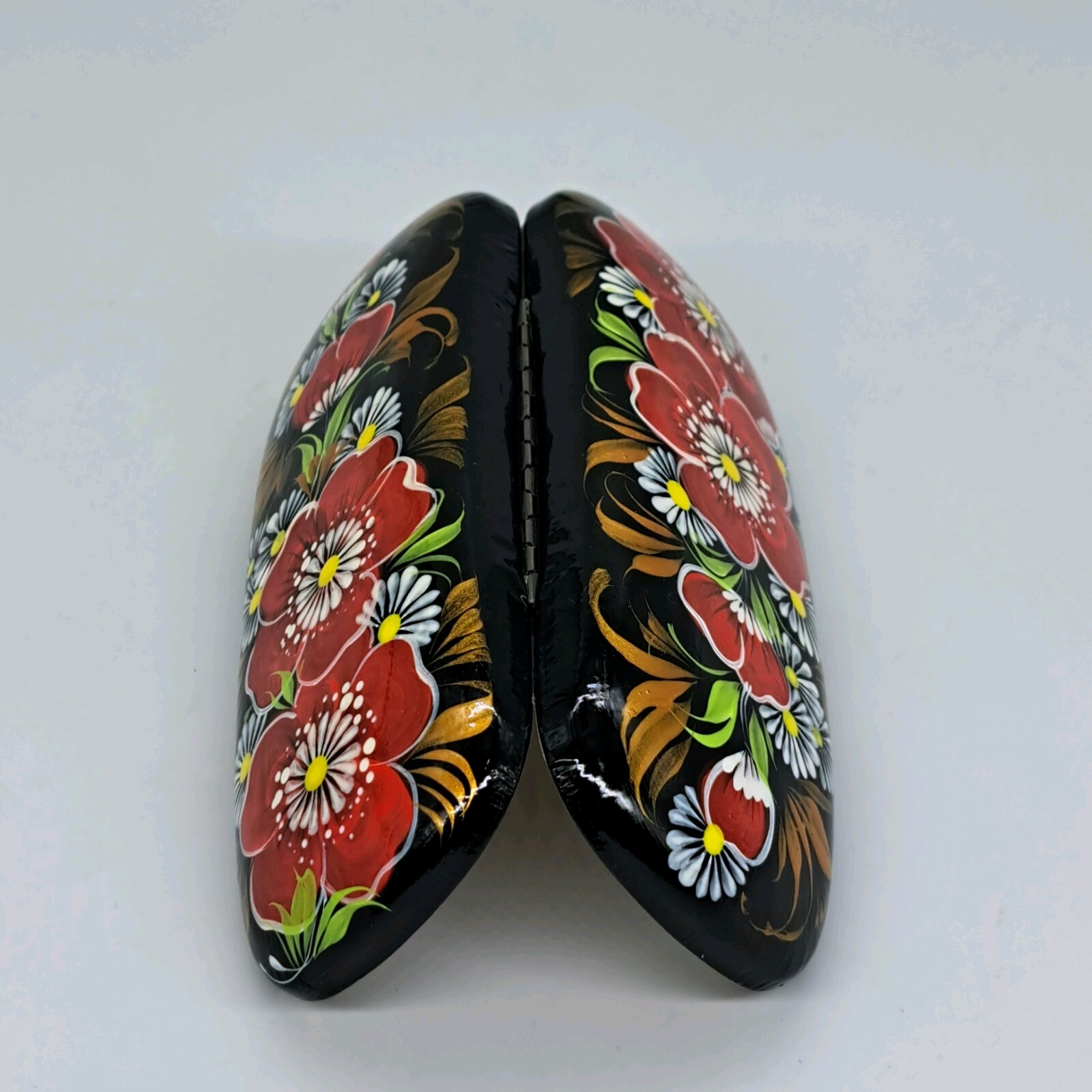 Hand Painted Petrykivka Eyeglasses Case Portable Protective Handmabe in UKRAINE