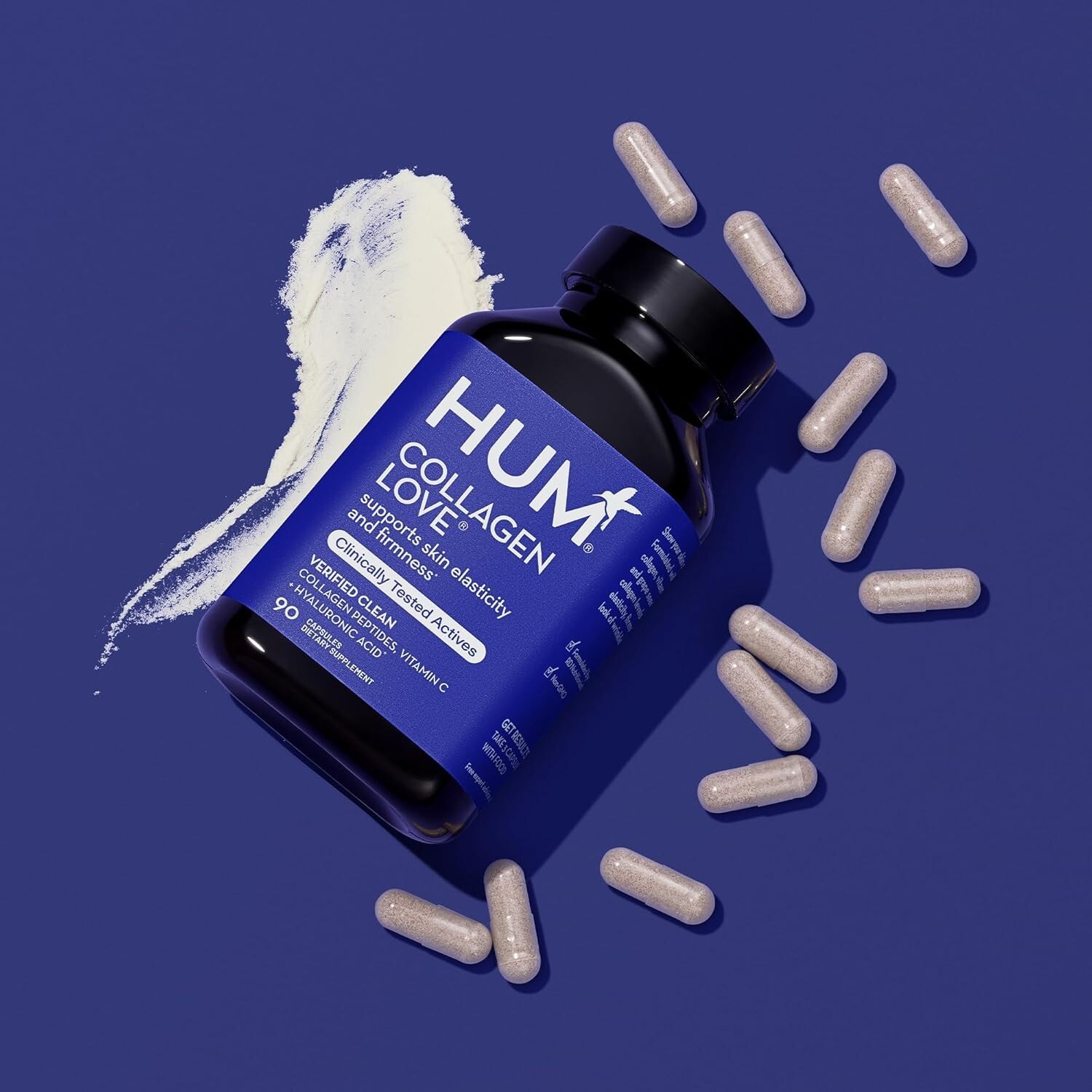 HUM Collagen Love Skin Supplement Skin Supplements for Women and Men (90-Count)