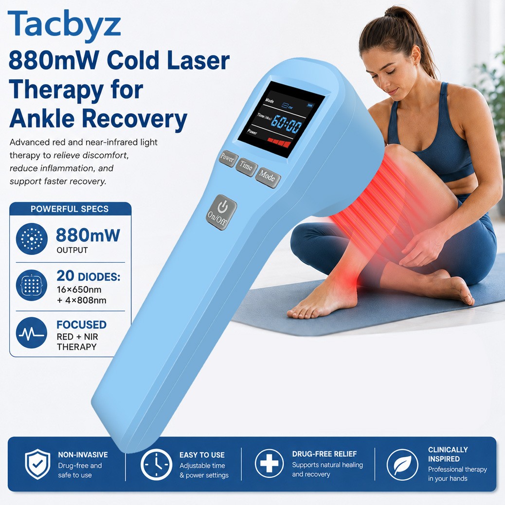 LLLT Red Light Laser Therapy 16x650nm 4x808nm fo Joints Pain Home Physiotherapy