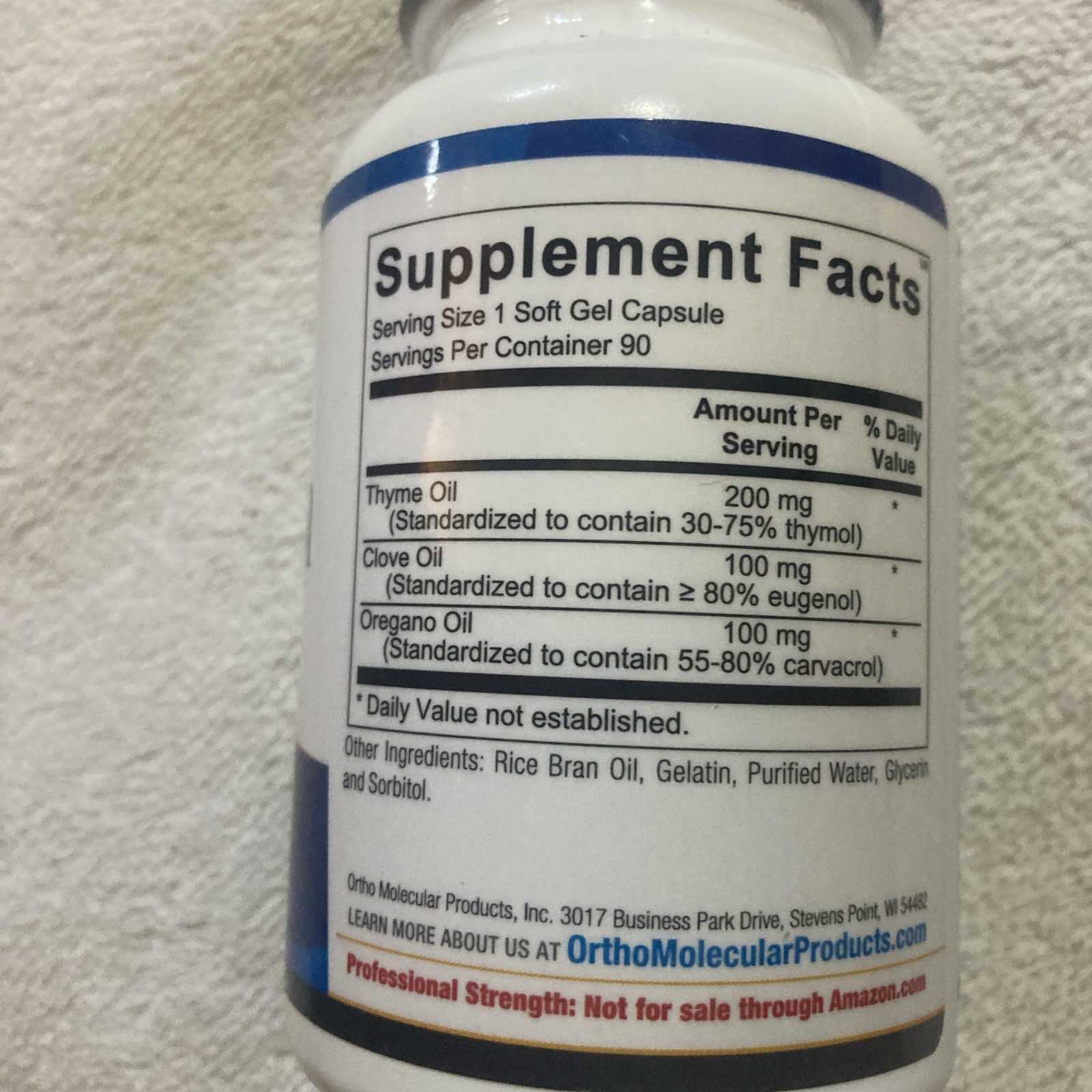 Intestin-ol Supplement Ortho Molecular 90 Softgels 09/2027