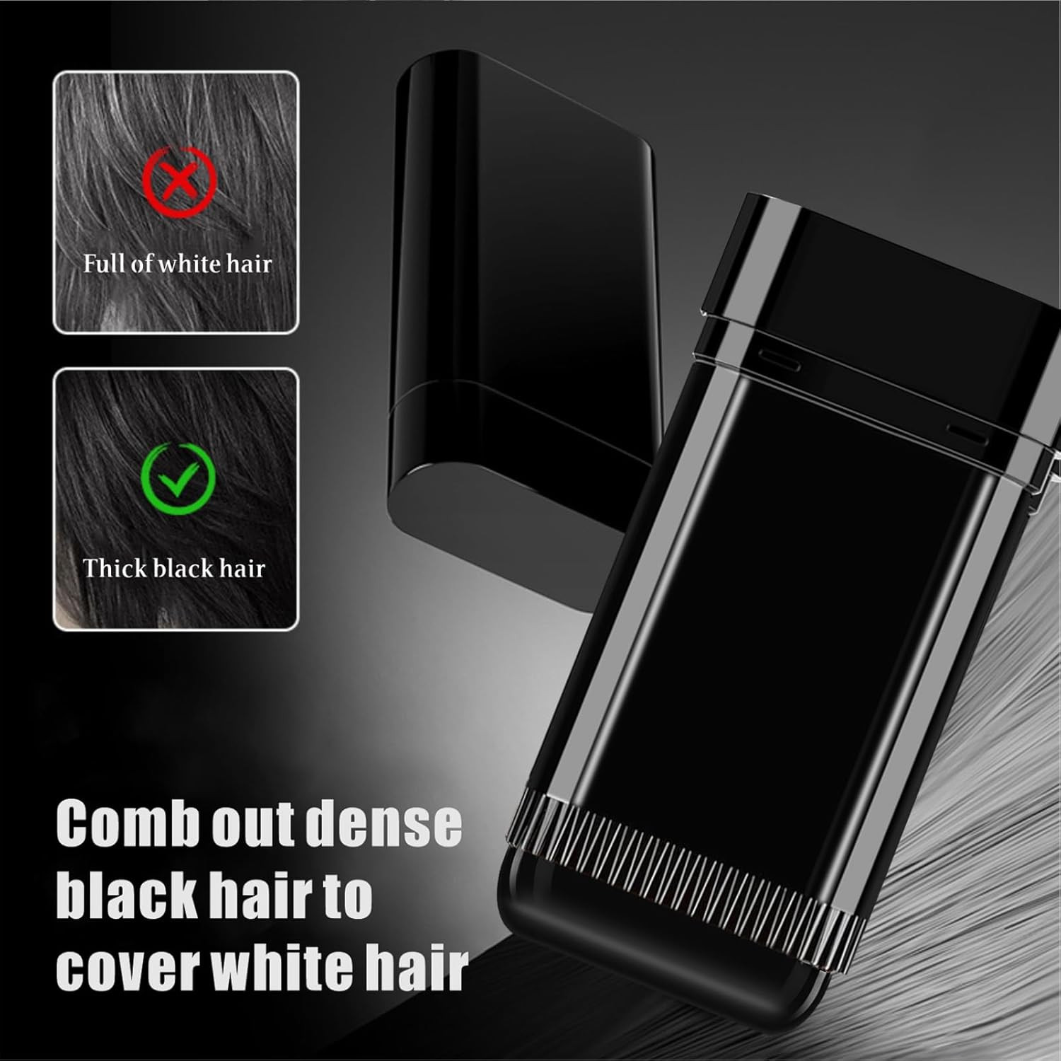 3PCS 2 in 1 Instant Hair Color Stick, Waterproof and Sweat Proof Hair Dye Stick,