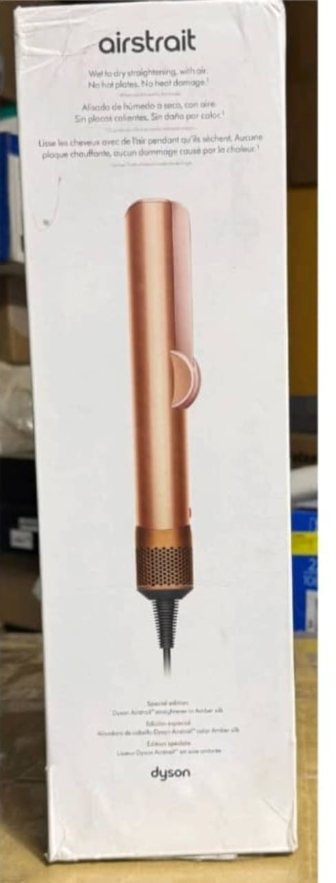 Dyson Airstrait Straightener Amber Silk Wet to Dry Hair Styler