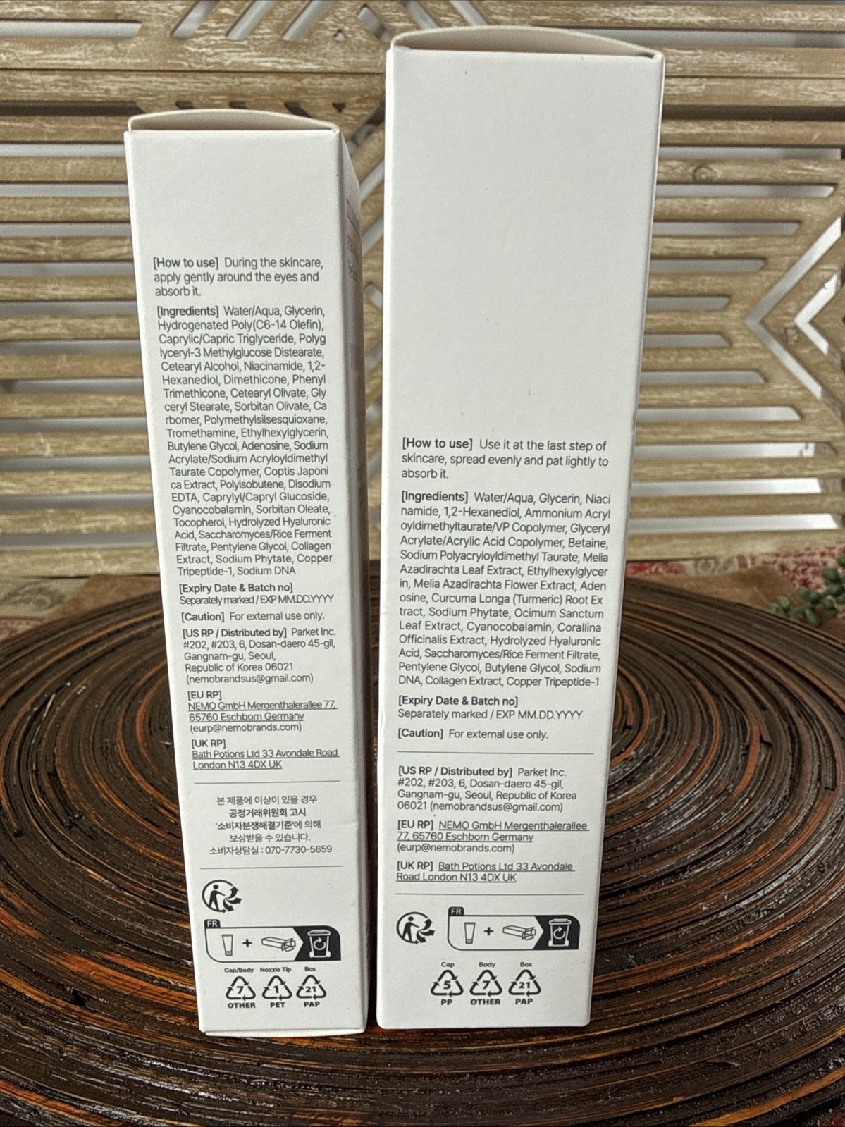 Mixsoon PDRN Collagen Eye Serum and Collagen Cream Duo Korean Skincare