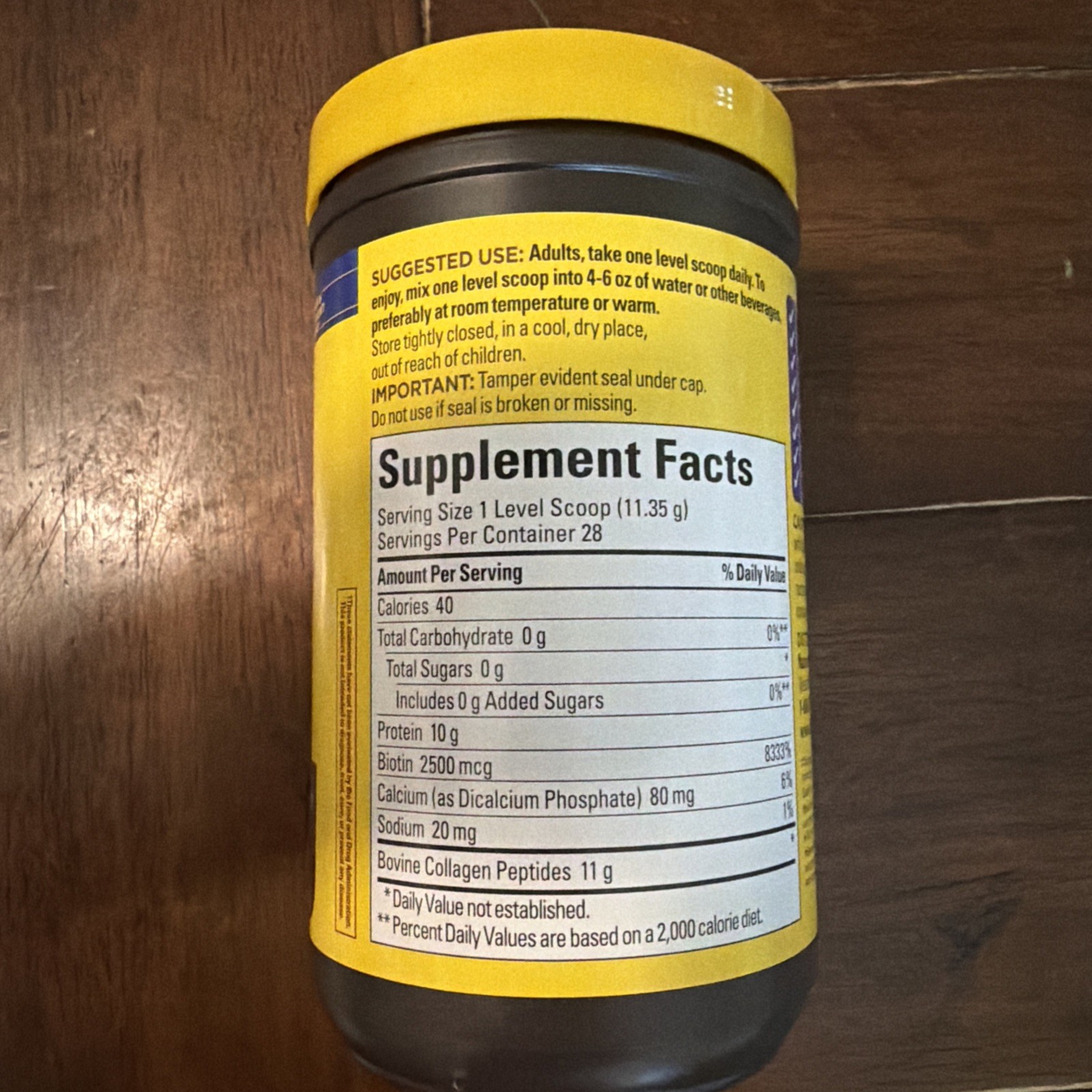 Nature Made Collagen Peptides & Biotin, Type 1 (Bovine), 11.2 Oz (Pk of 2), New