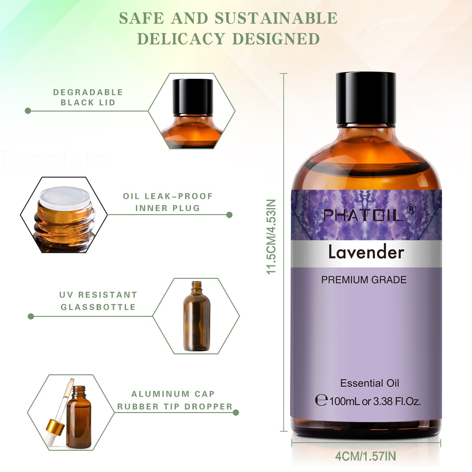 100mL Pure Essential Oils – Premium Grade Oil -Natural Aromatherapy Diffuser Oil