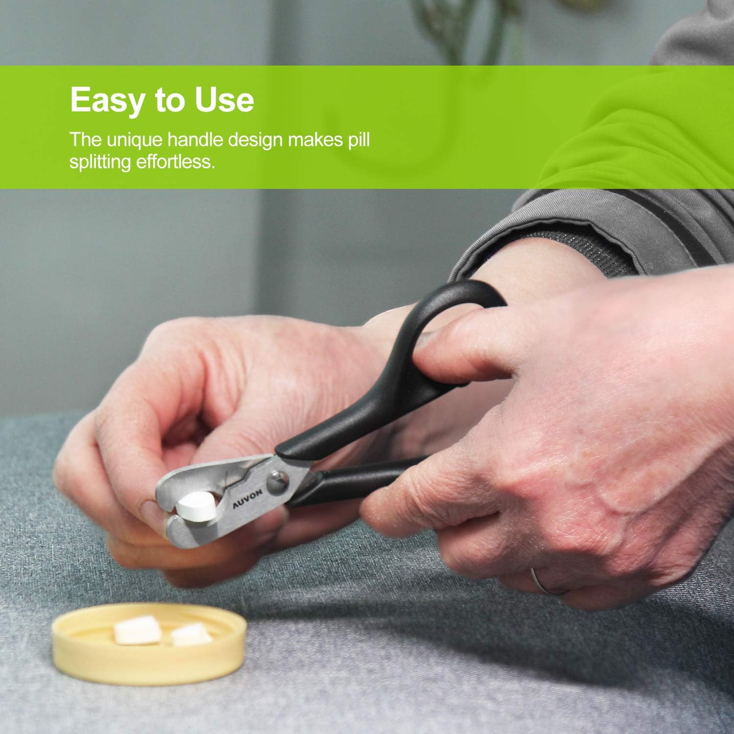 Pill Cutter Scissors for Small or Large Pills, Easy Splitter for Tablets 5-15mm