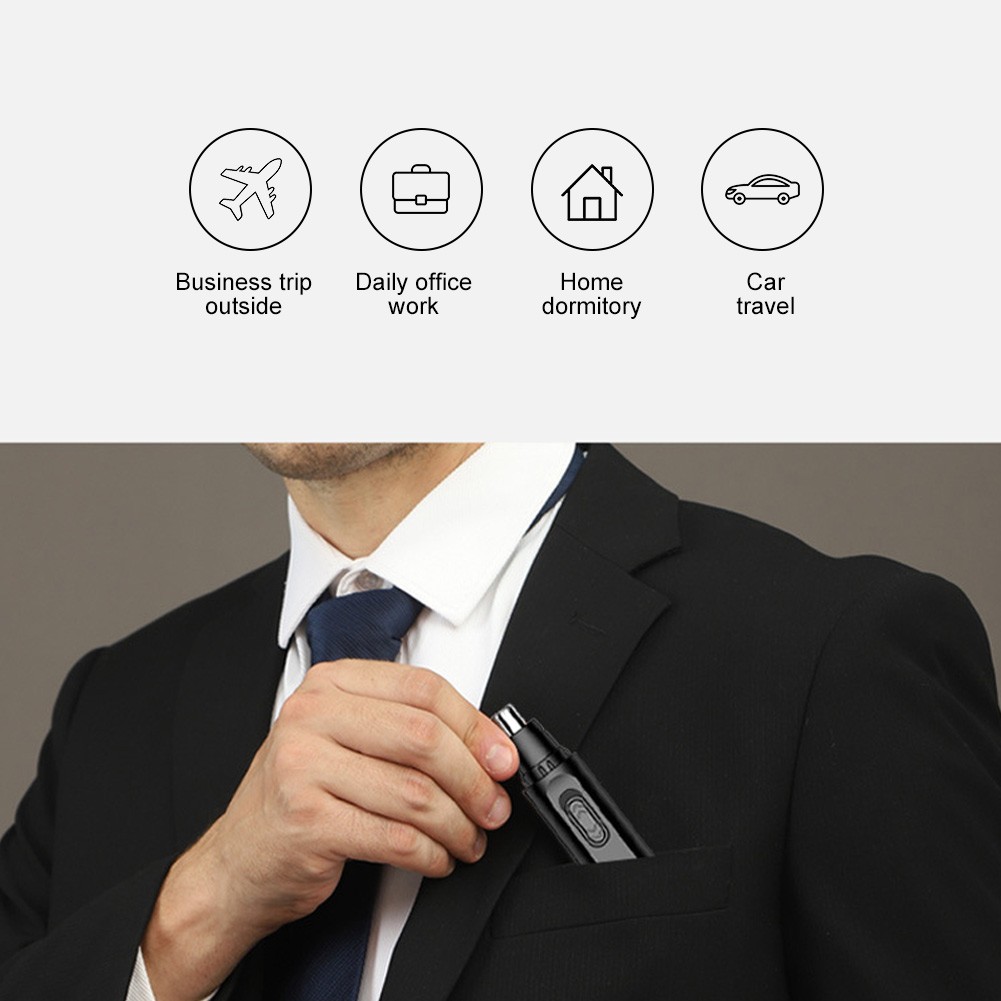 Electric Nose & Ear Hair Clipper- USB Rechargeable With LED Screen for Men Women