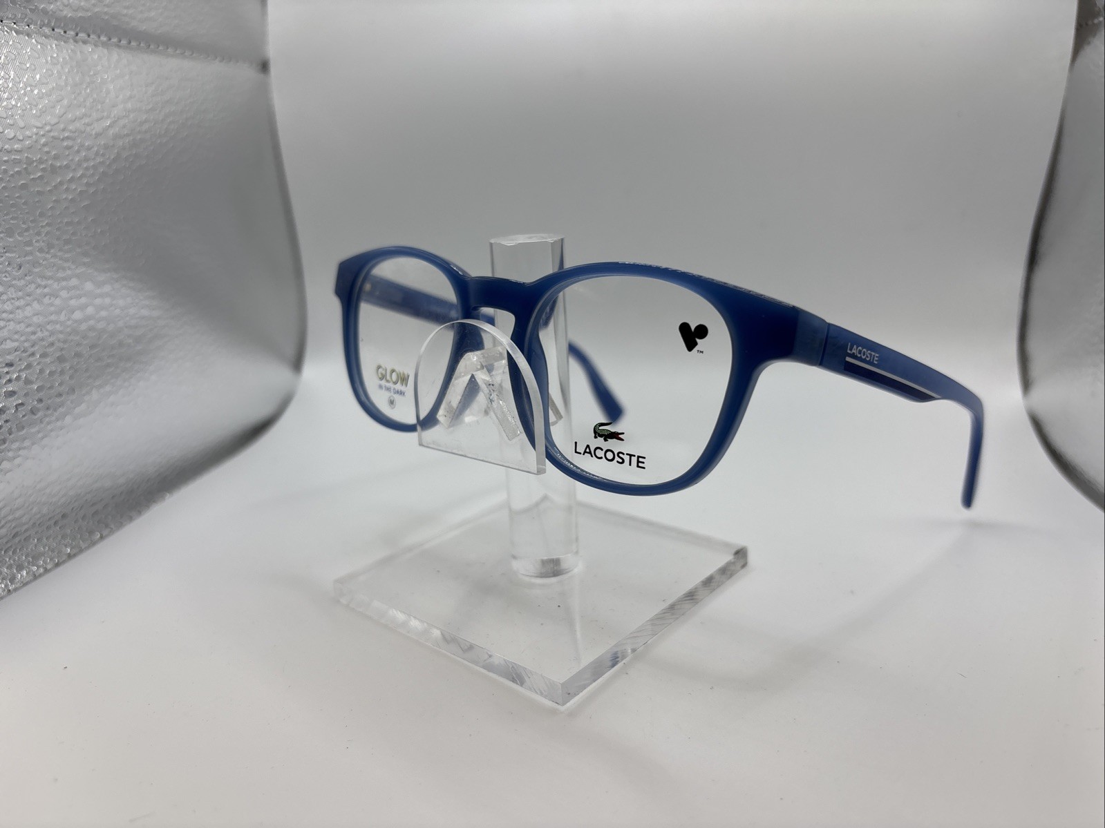 Lacoste L3654 414 46/18 M 135 Transparent Blue Full Rim Eyeglasses