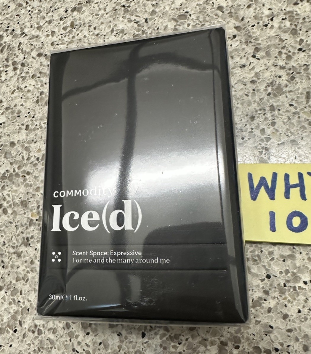 Commodity Ice(d) Scent Space: Expressive PARFUM 1oz/30mL FULL SZ FULLY SEALED