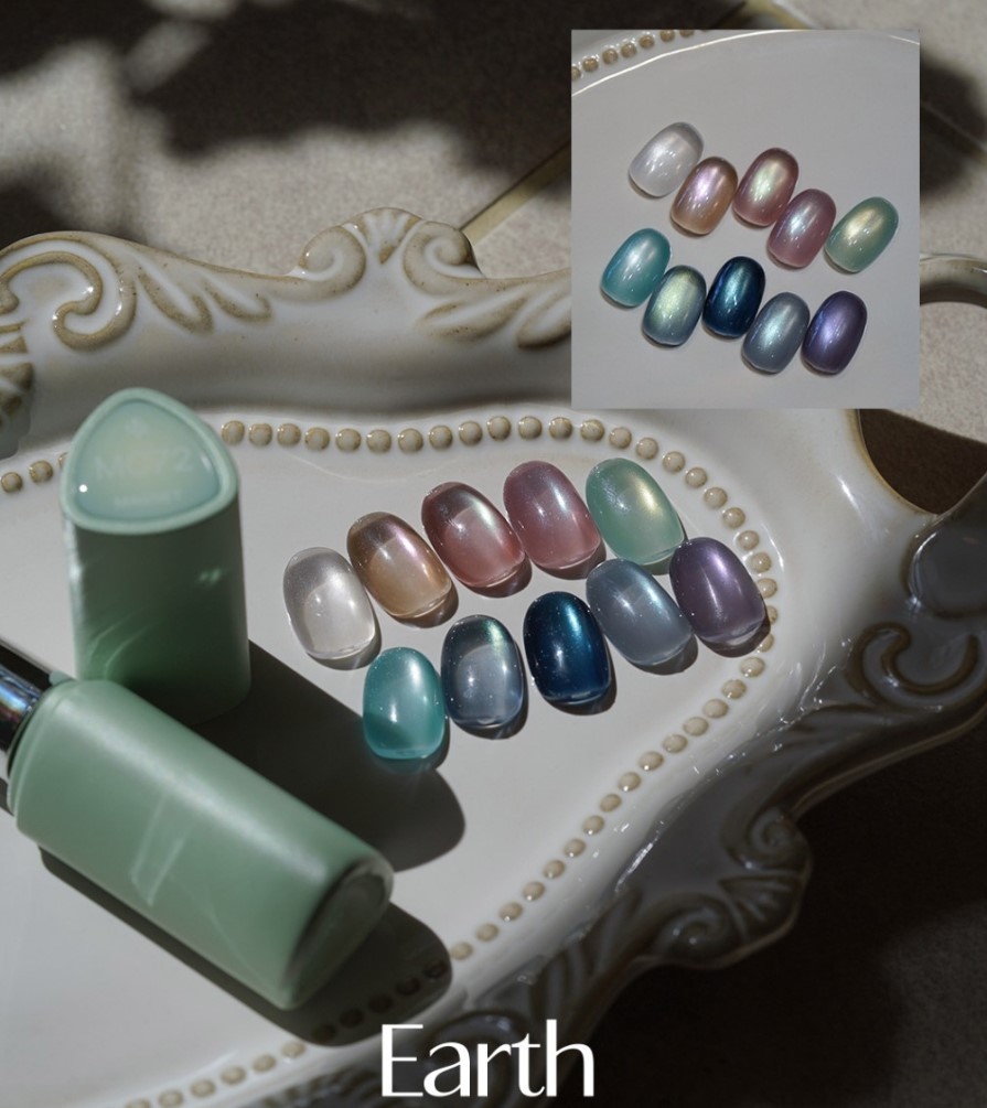 Fauve Earth Magnet Collection Magnetic Gel Nail Polish Set 10 Colors K-Nail