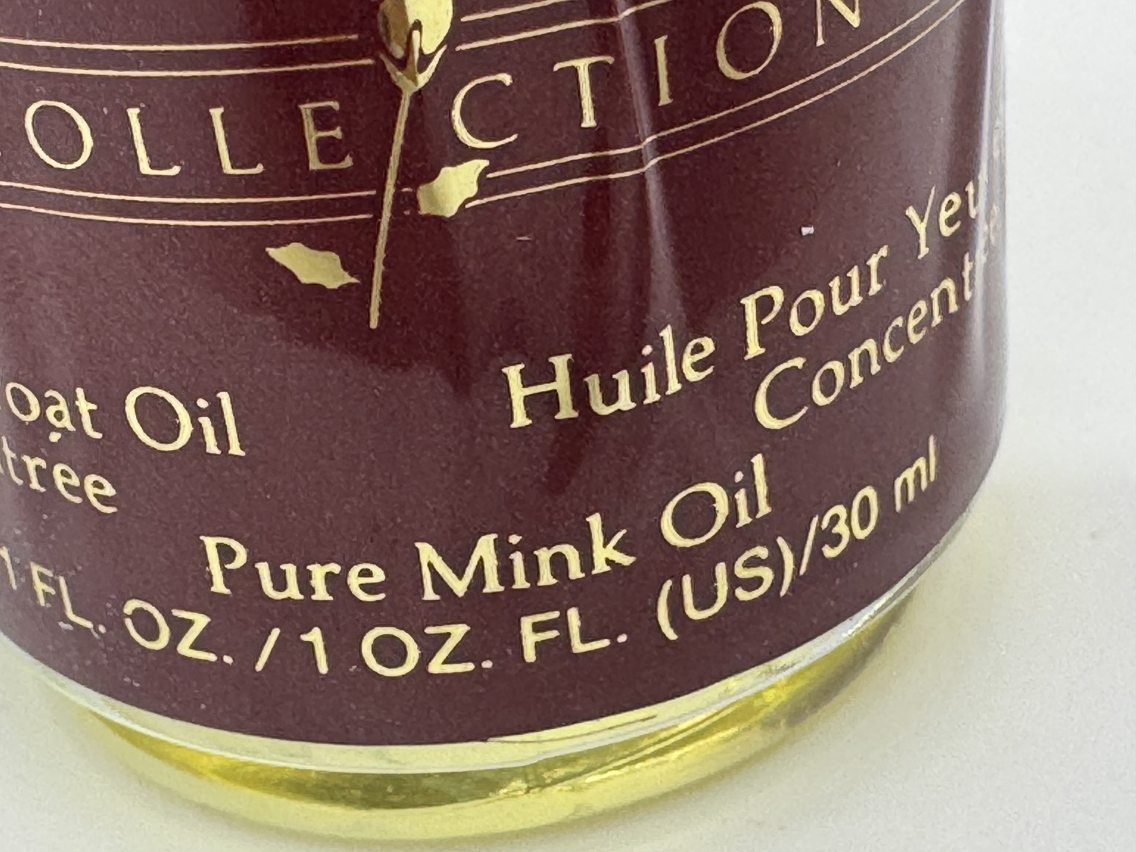 The Rose Marie Collection Pure Mink Eye & Throat Oil Concentree 1 fl oz HTF RARE