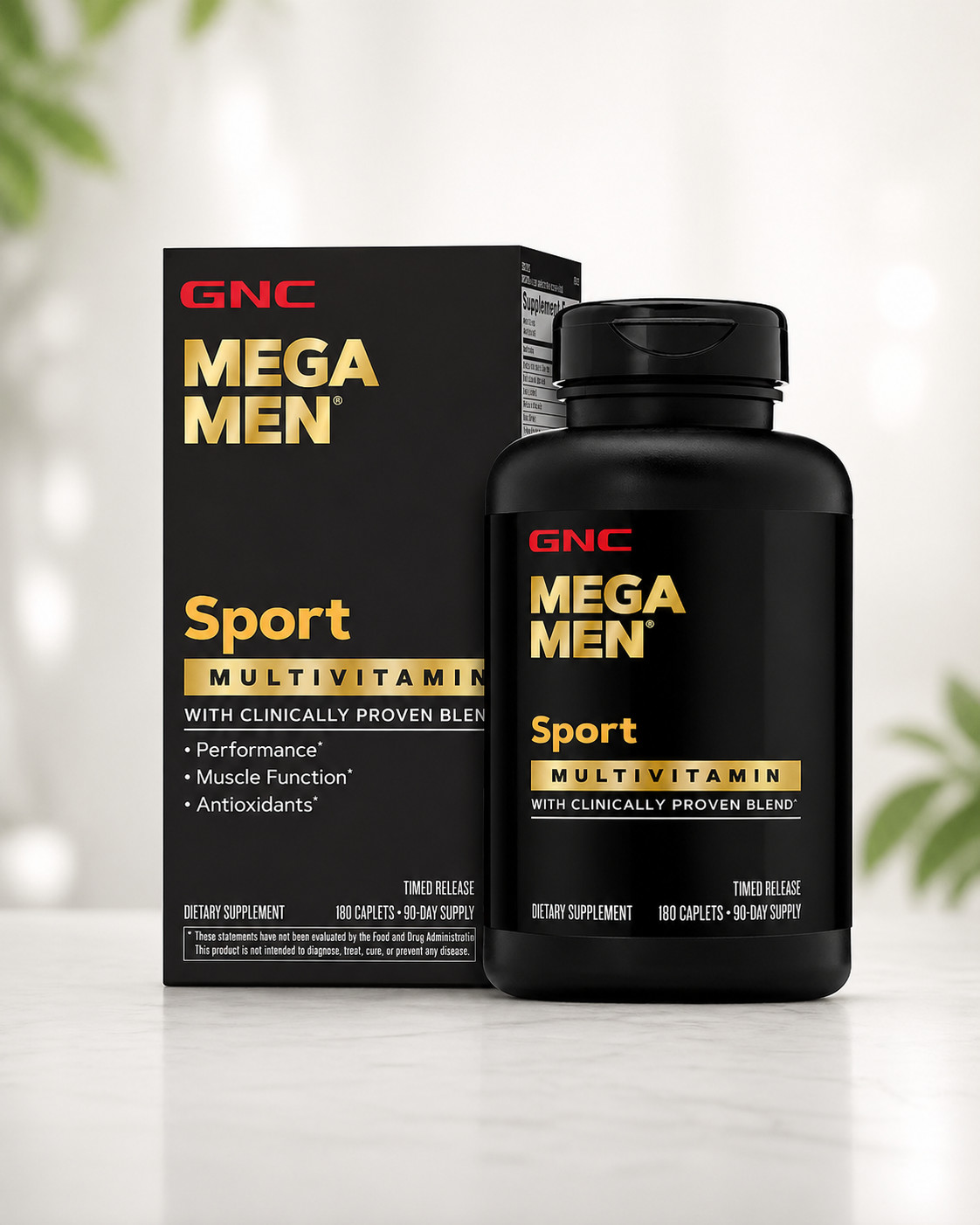 FOR Gnc Mega Men Sports Vitamin 180 Caplets Free Shipping Expiry 03/2027