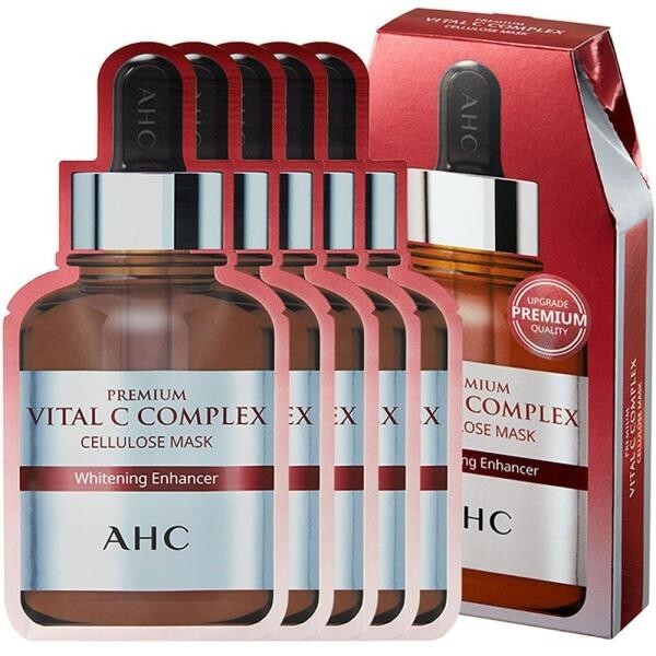 AHC Premium Vital C Complex Cellulose Mask 27g 5 packs