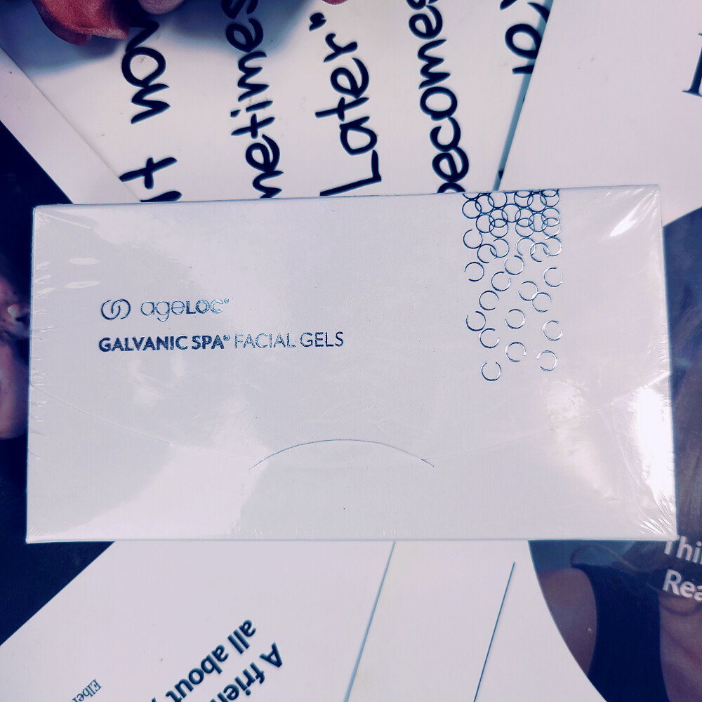 2 boxes of NUSKIN nu skin ageloc GALVANIC SPA FACIAL GELS + 1 gift scarf #4