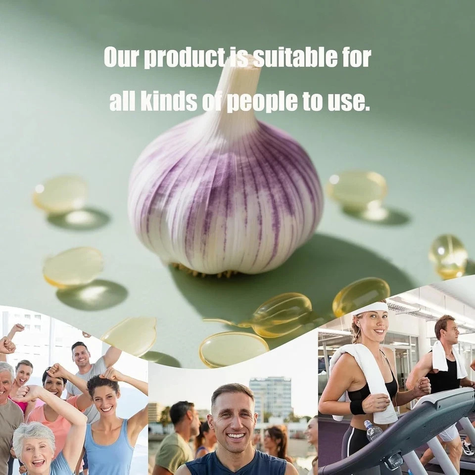 Odorless Garlic 7500mg Per Servings, 150 Softgels | 2 Years Aged Garlic Extra…