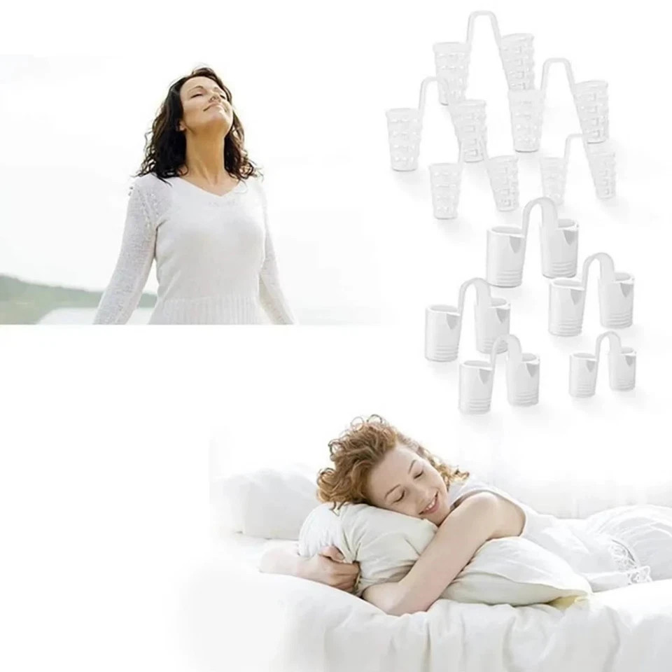 8Pc Silicone Anti-Snoring Nose Vents Snore Stopper Dilators for Better Sleep