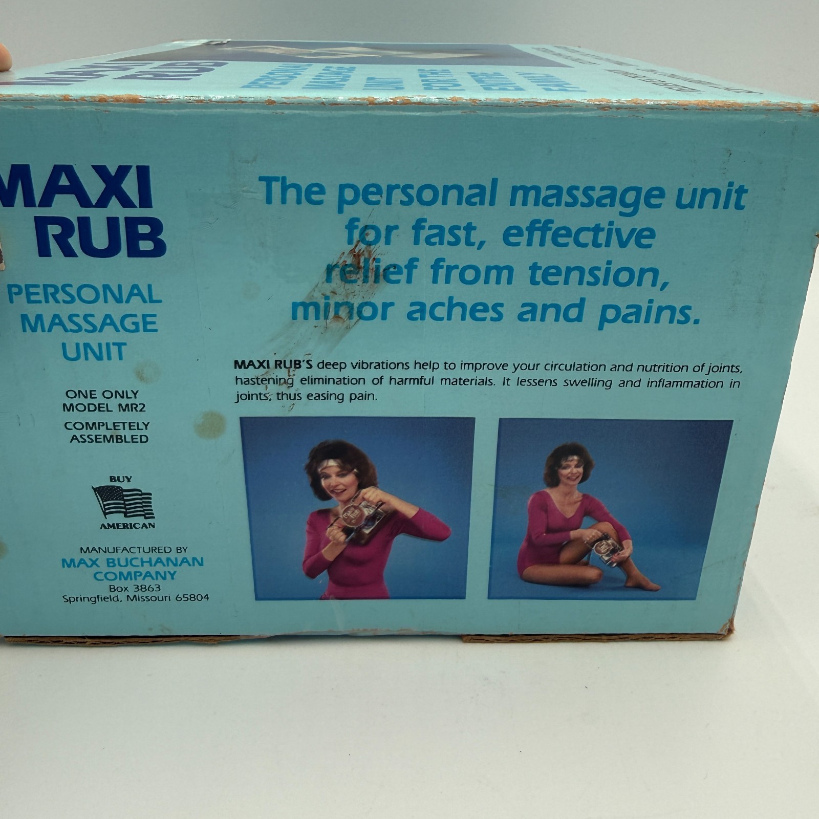Maxi Rub Professional Personal Massage Pad Unit Vintage Brand New Sealed