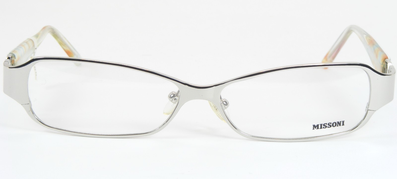 MISSONI MI01601 Silver /Blue Green UNIQUE EYEGLASSES GLASSES FRAME 53-13-130mm
