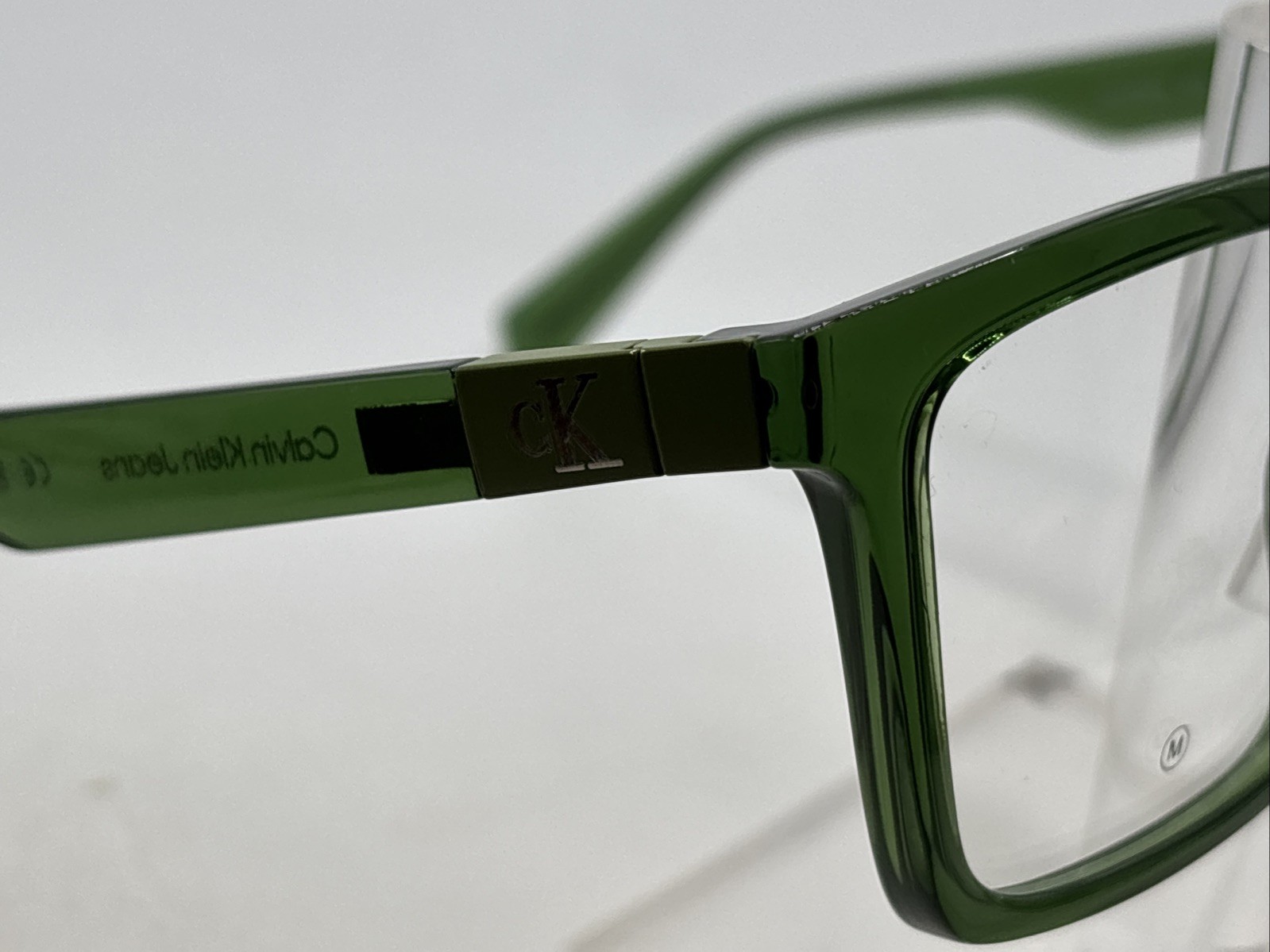 Calvin Klein Jeans CKJ23649 300 53/18 M 140 Transparent Green Eyeglasses A5000