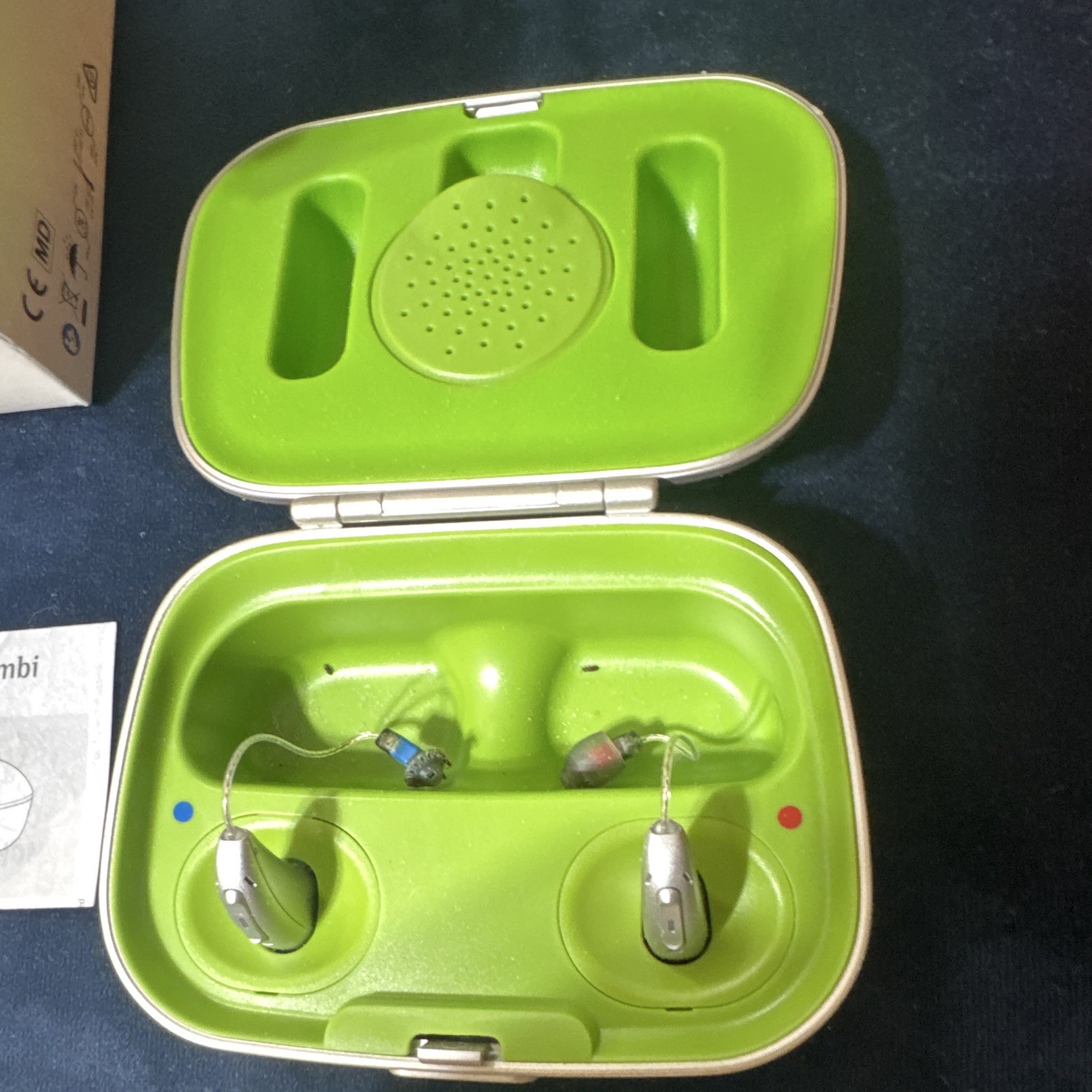 Phonak Charger Case Combi Hearing Aid Charger Charging Case Green 075-0059 As is