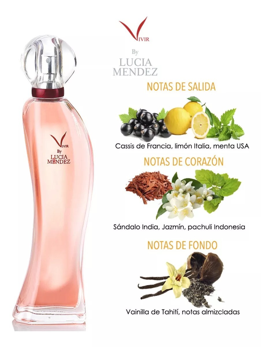 Vivir By Lucia Mendez CON FEROMONAS Perfume Para Dama 60ml DE FULLER MEXICO 