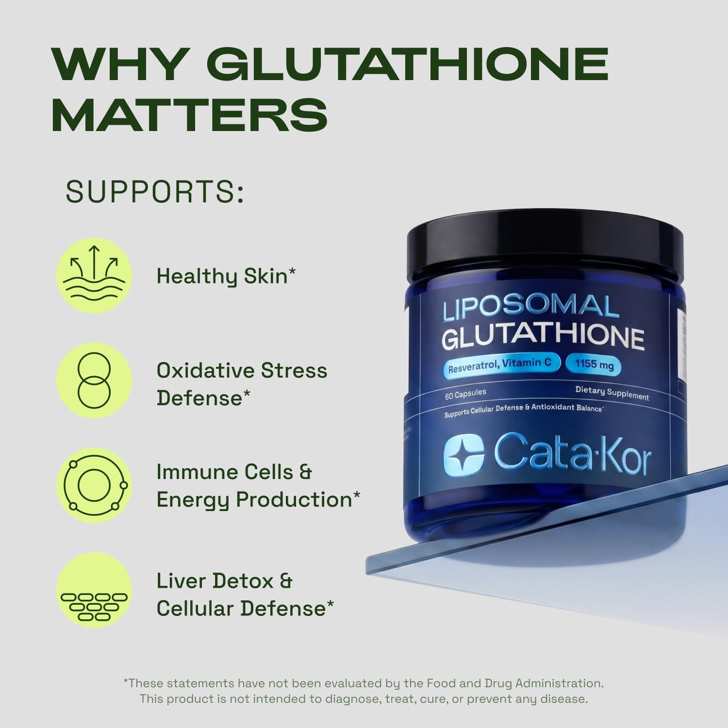 Liposomal Glutathione 1000mg – Ultra High Absorption with Resveratrol, Vitami…
