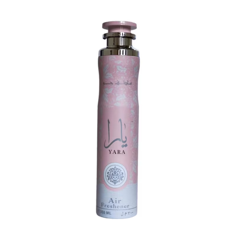 ​Lattafa Yara Pink Perfume 100ml & Air Freshener 300ml Bundle Pack Floral Mist