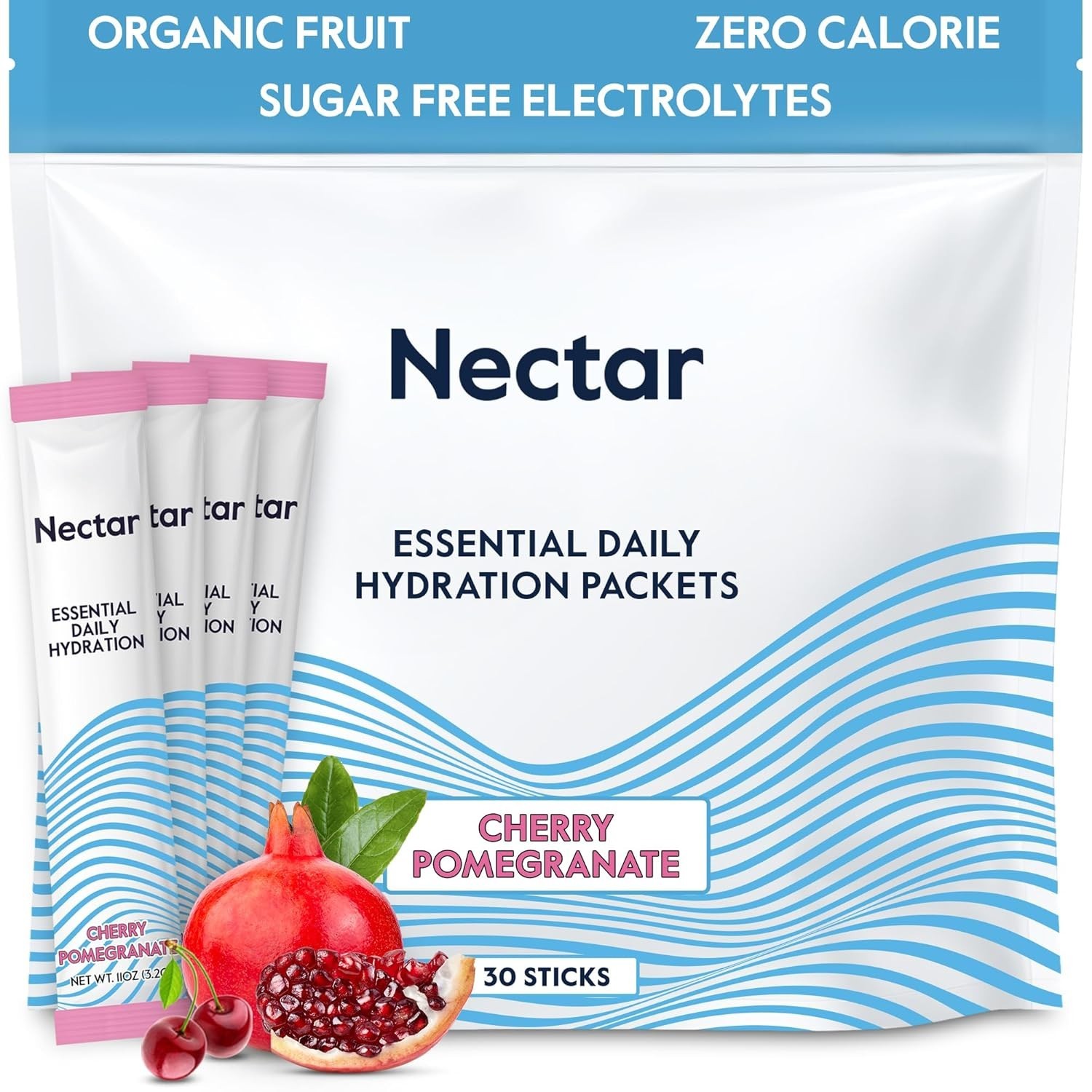 Nectar Hydration Packets – Electrolytes Powder Packets – No Sugar or Calories –